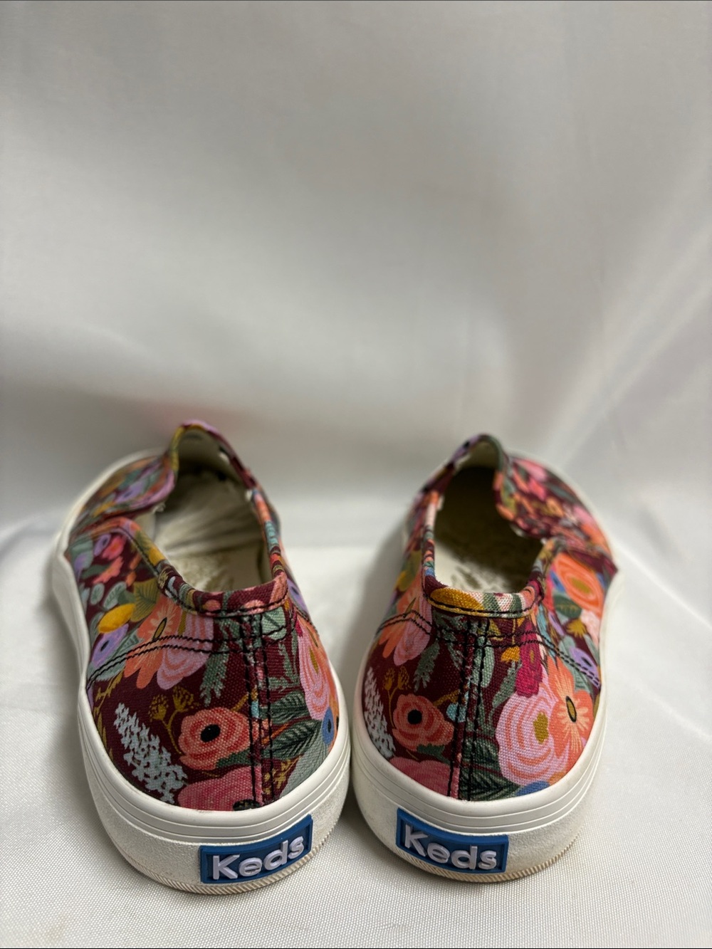Keds x Rifle Paper Company Blossom Slip On Sneakers Size 9.5 - Picture 3 of 5